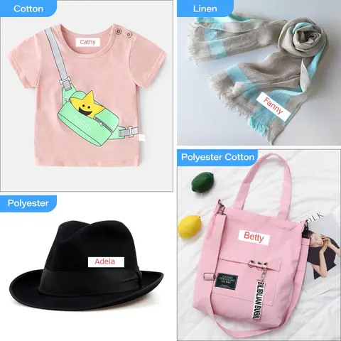 Лента для этикеток для одежды, совместимая с Brother P-Touch TZe-FA231, черный на белом для PT-P750W PT-H110 PT-D210 PT-D600