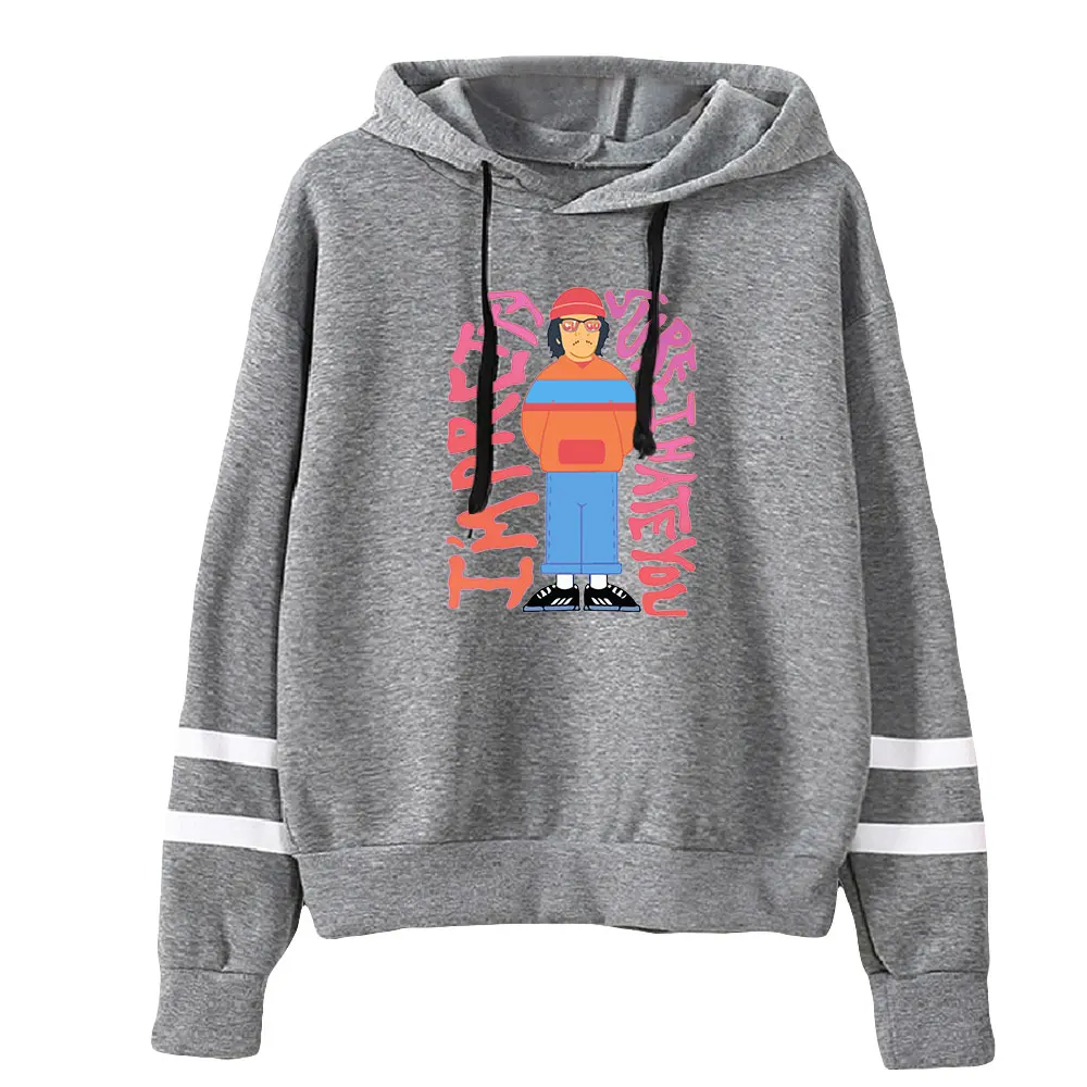 Фото 2026 поп-певец Cuco Merch унисекс, без карманов, с параллельными перекладинами, толстовка с рукавами для женщин и мужчин, толстовка с капюшоном, повседневный стиль, модная одежда №4