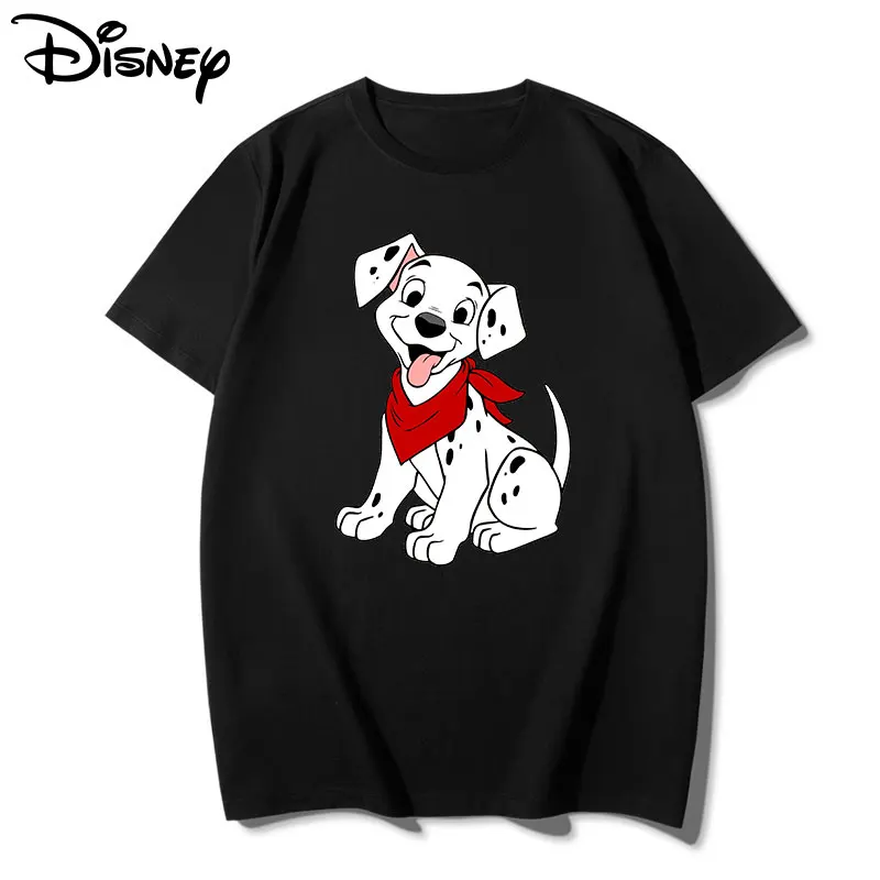

One Hundred And One Dalmatians T-shirts Men's Clothes Kawaii Dog Disney Cartoon Graphic Printed Cotton Male T Shirt Summer