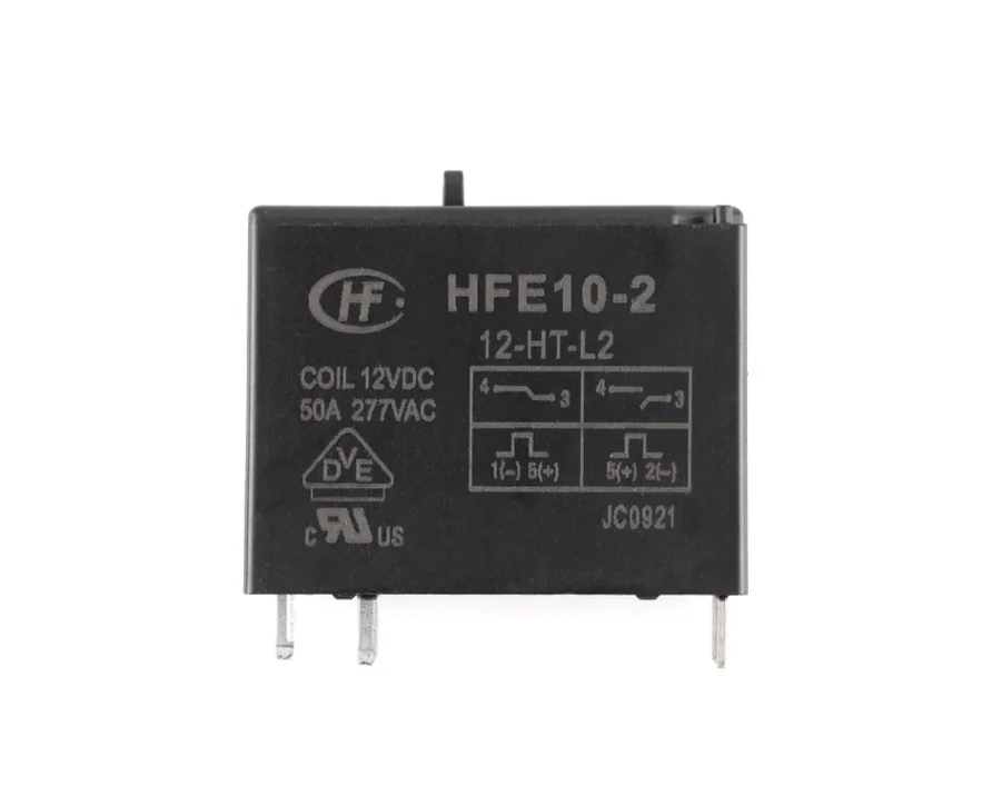 Реле HFE10-212-HT-L2, 1 шт., 12 В постоянного тока, 5 контактов, один комплект, нормально открытый, магнитное удержание высокой мощности (art.: 3920cd1f9f047) - 3920cd1f9f047