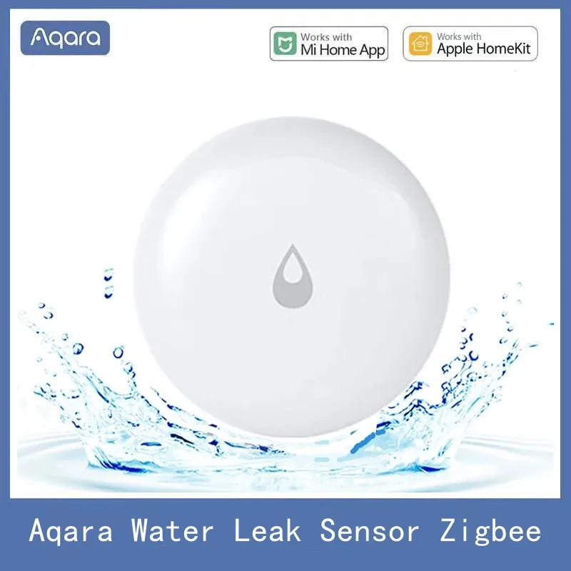 

Датчик погружения Aqara Zigbee, водонепроницаемый сенсор для обнаружения протечек, водонепроницаемость IP67, работает с приложением Mi Home