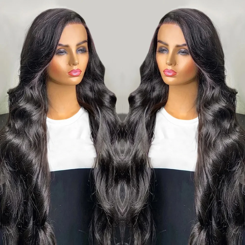 

Body Wave Transparent 13x4 Lace Front Wig Brazilian Water Wave 13x6 Lace Frontal Preplucked Hairline With Baby Hair For Women