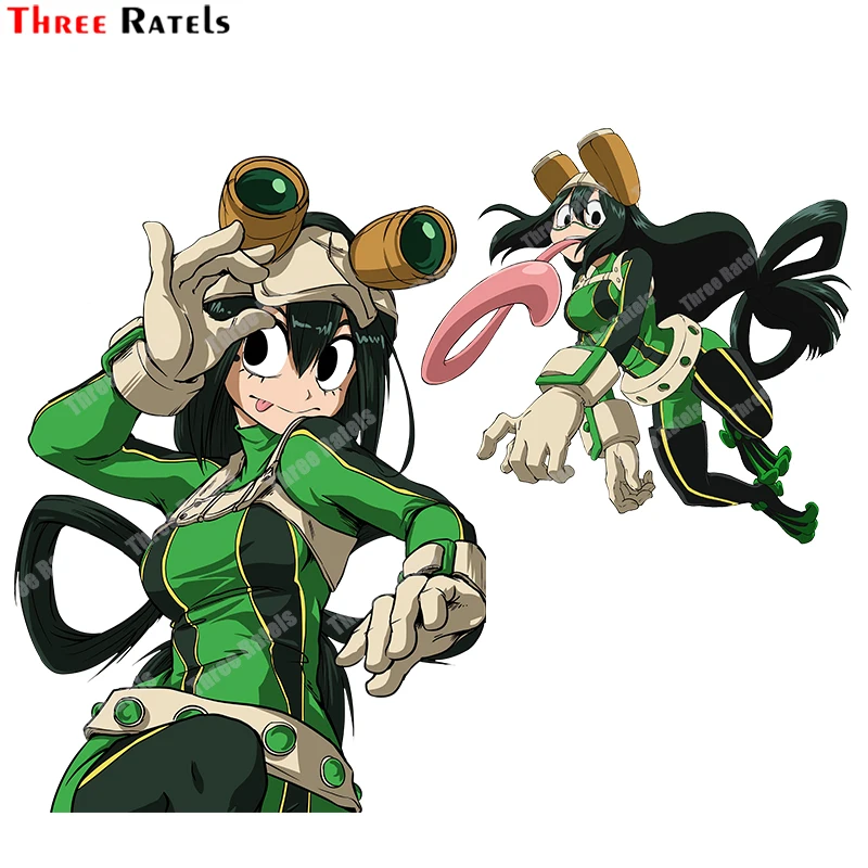 

Three Ratels B85 Tsuyu Asui frкрасная моя геройская Академия персонализированные креативные наклейки с рисунком