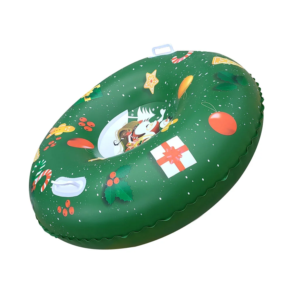 

Christmas Snow Tubes Cartoon Snow Sled Snow Sledding Tube for Kids Winter Green