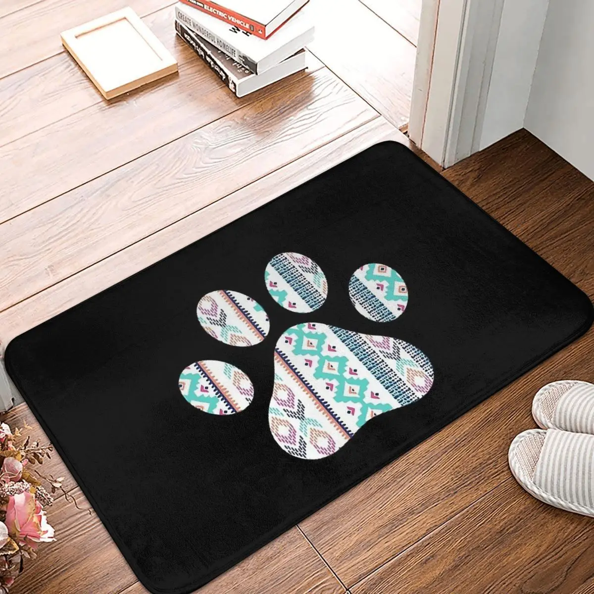 

Коврик для ног, фланелевый домашний коврик для спальни, с рисунком собаки