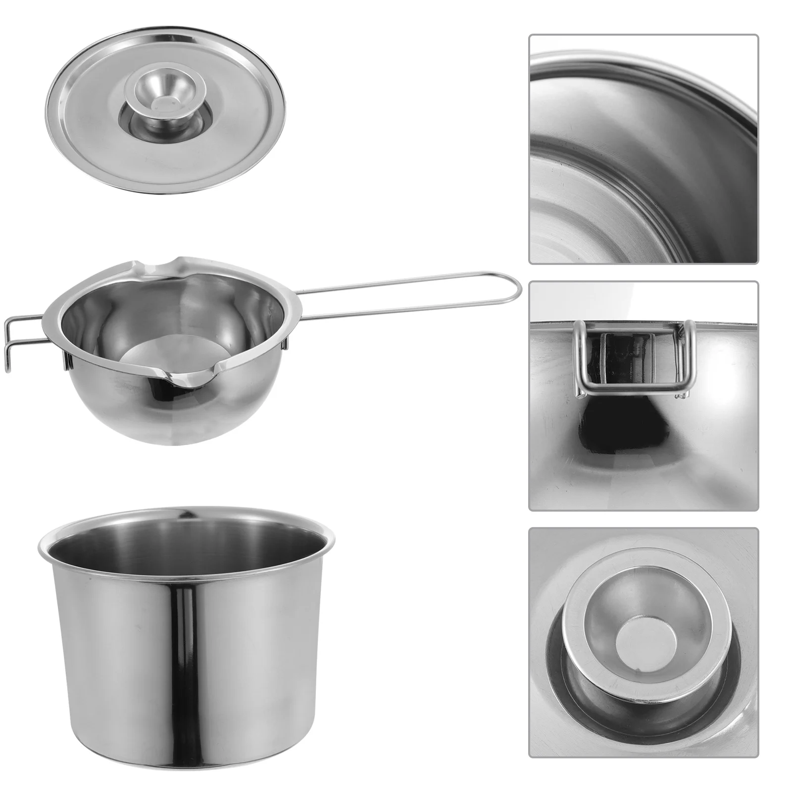 

Double Boiler Melting Pot Chocolate Pots Small Candybutter Steel Stainless Cheese Diy Stovetop Cookware Kitchen Spouts Steamer