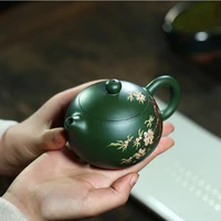 yixing classic tea pot purple clay xishi teapots beauty kettle handmade boutique teaware customized 188 ball hole filter 200ml