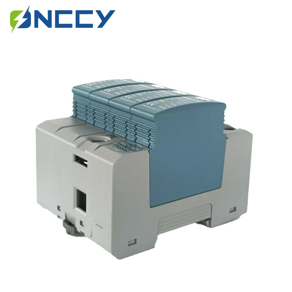 ONCCY 4P сетевой фильтр 40KA AC275V-AC420V SPD Din-рейка защита от перенапряжения грозозащиты
