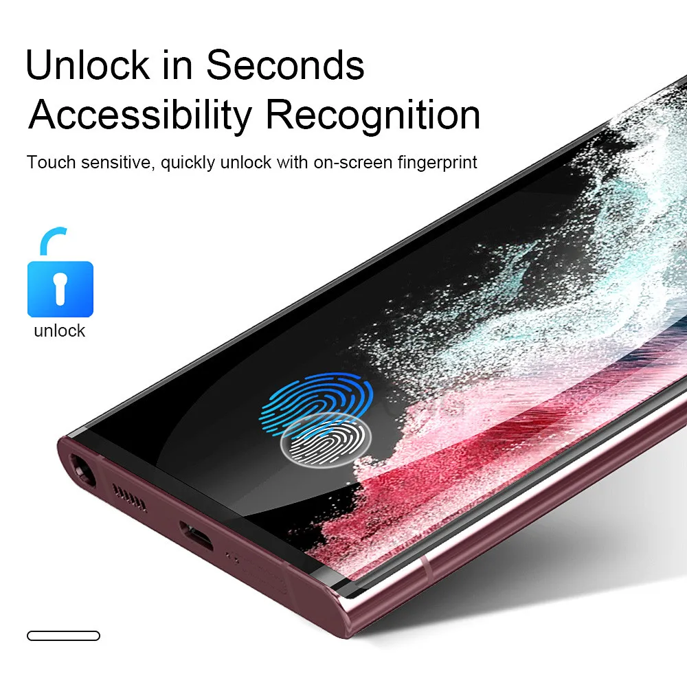 Закаленное стекло с полным покрытием для Samsung Galaxy S22 Ultra защита экрана Защитное S 22