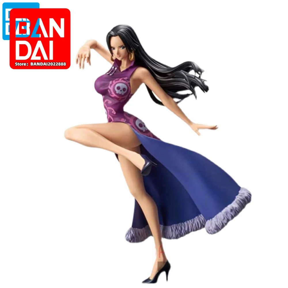 Bandai One Piece Animation Lady Doubaoer Hancock PVC Action Doll Toy 190mm One Piece Doll Toy Model