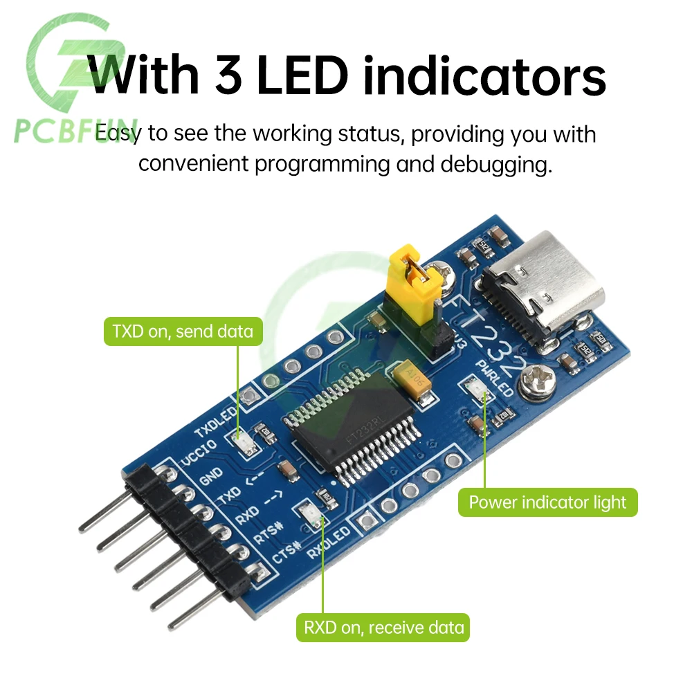 Модуль последовательного адаптера FT232RL FT232 FTDI USB 3 В 5 на TTL для Arduino TO 232 Micro