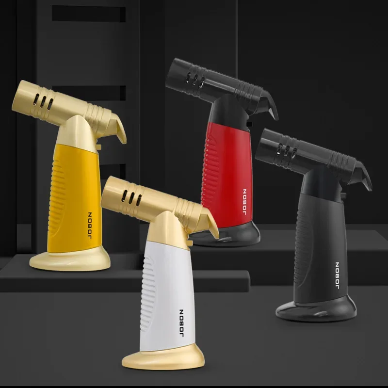 Металлическая ветрозащитная четырехструйная Бутановая газовая зажигалка Jobon с