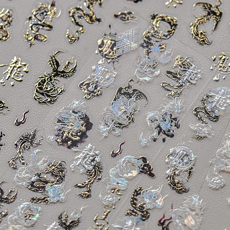 Ретро темный черный Феникс Китайский Лебедь Роза дракон искусственная мягкая