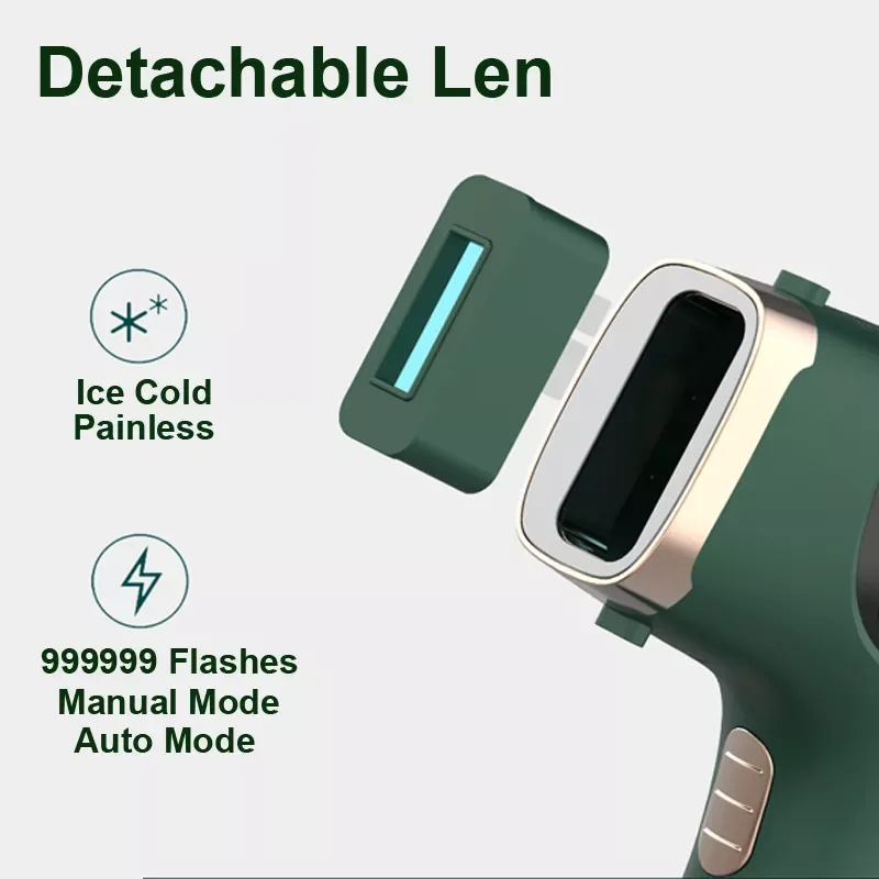 

Лазерный IPL аппарат для удаления волос Ice Cool, постоянный безболезненный IPL лазерный эпилятор, триммер для зоны бикини для женщин, удаление во...