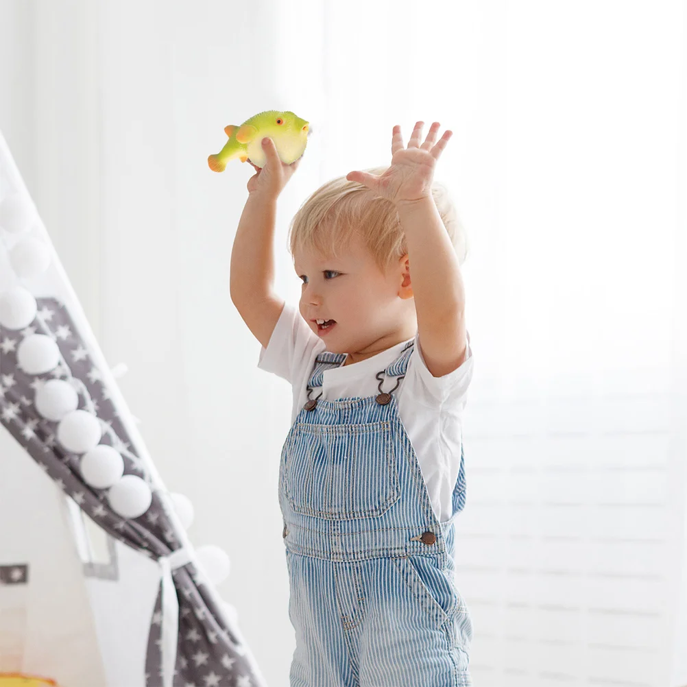 

3 Pcs Squeeze Toy Toys Compact Cartoon Fidget Ornaments Balls Plastic Child