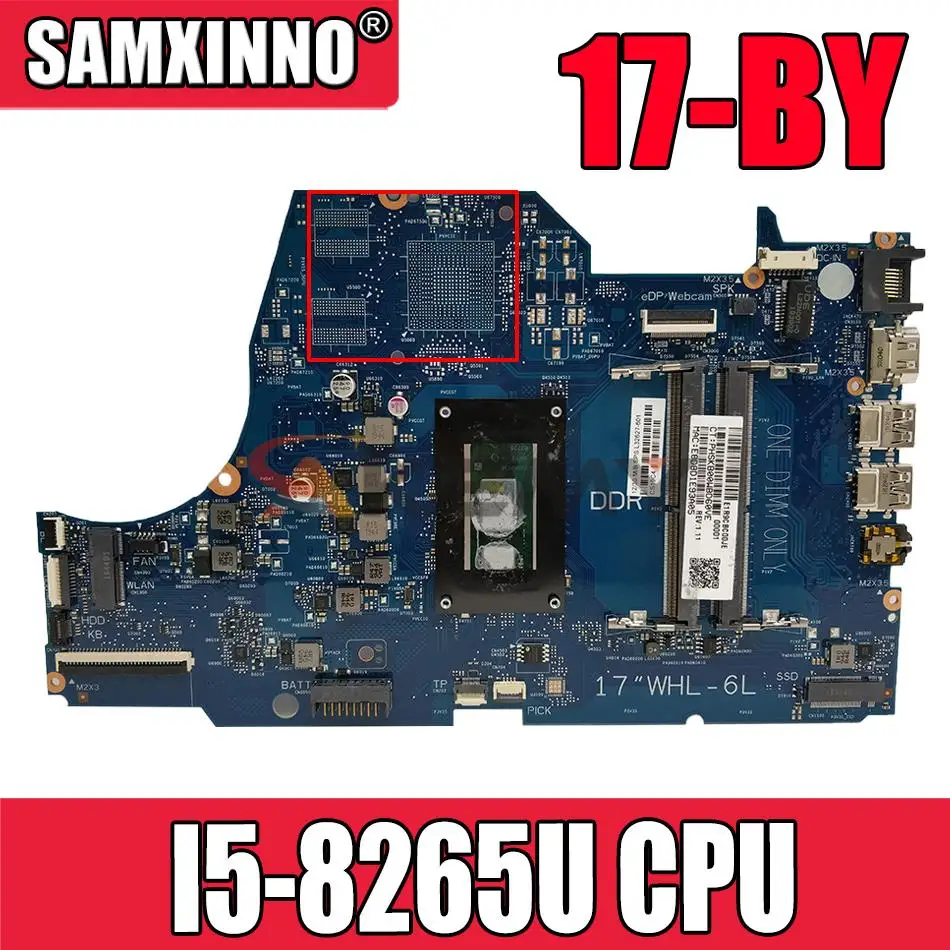 

For HP 17-BY Laptop motherboard L32627-001 L32627-601 6050A3022701-MB-A01(A1) with I5-8265U CPU 100% working well