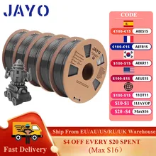 JAYO PLA Meta/ABS/PETG/SILK/PLA Filament 1.75MM 5Rolls 3D Printer 100% No Bubble for FDM DIY Gift Material Fast Shipping