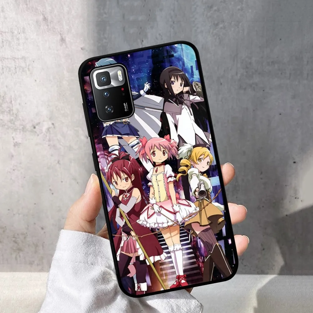 Милый чехол для телефона с аниме Puella Magi Madoka Magica Samsung S 20 21 22 23 plus Ultra Redmi Note 8 9 10 11 Huawei Y