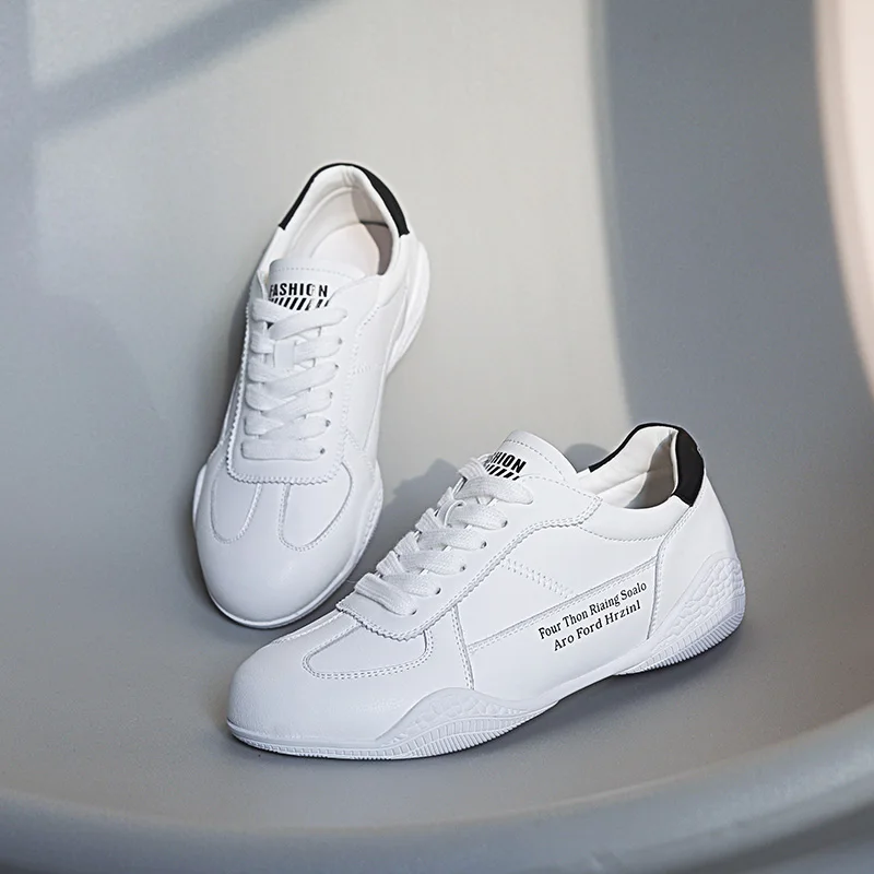 

Женские весенние туфли в британском стиле, новинка 2021, повседневные лоферы на толстой подошве в студенческом стиле, модная обувь из натурал...