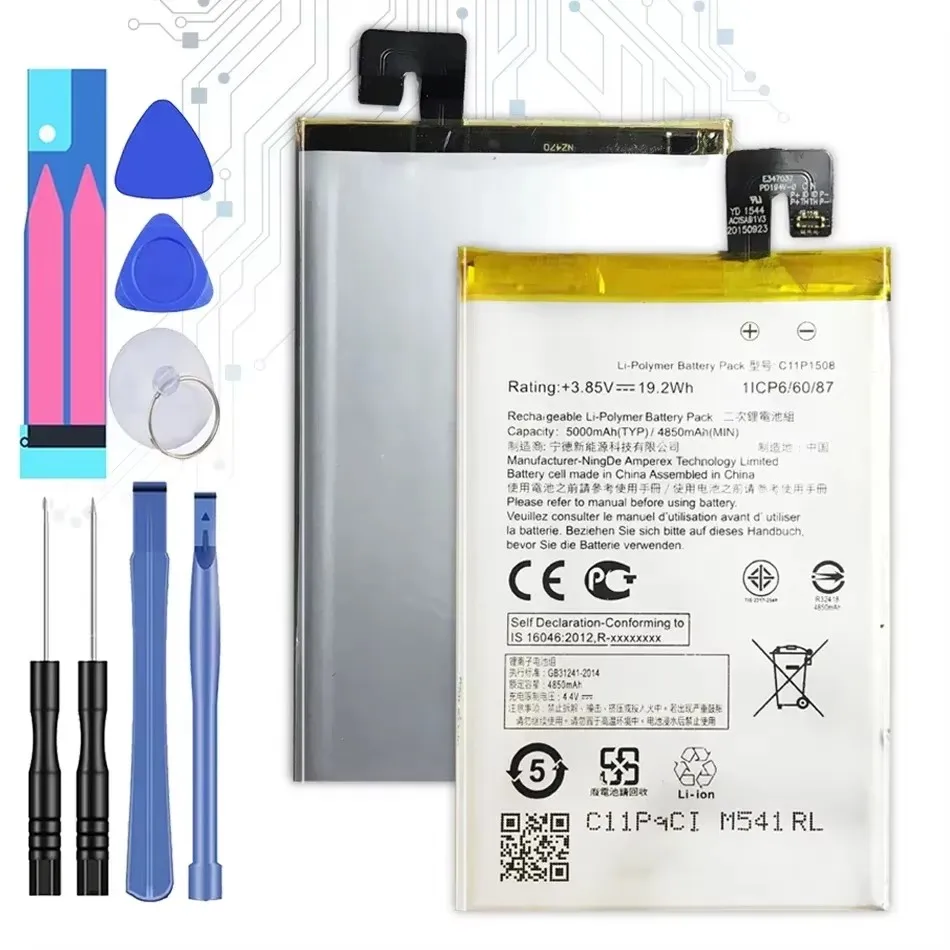 Для ASUS C11P1508 Аккумулятор для Zenfone MAX ZC550KL Z010DA 5000Z C550KL Z010AD Z010DD Z010D 5000 мАч + Подарочные