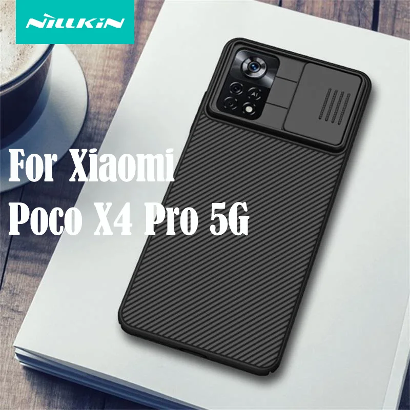 

Чехол для Xiaomi Poco X4 Pro 5G NILLKIN Защитный чехол для объектива камеры со скользящей крышкой для Poco X4 Pro