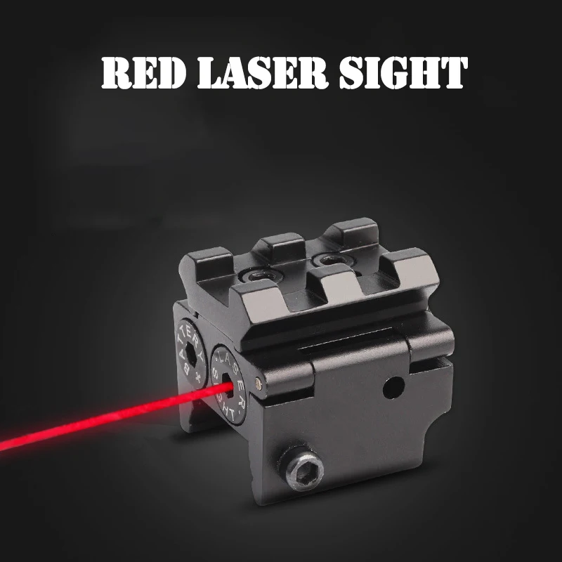 Mini Tactical Red Dot Laser Sight for 20mm Rail Mount Compact Outdoor Hunting Airsoft Rifle Pistol Laser Sight Hunting Accessori