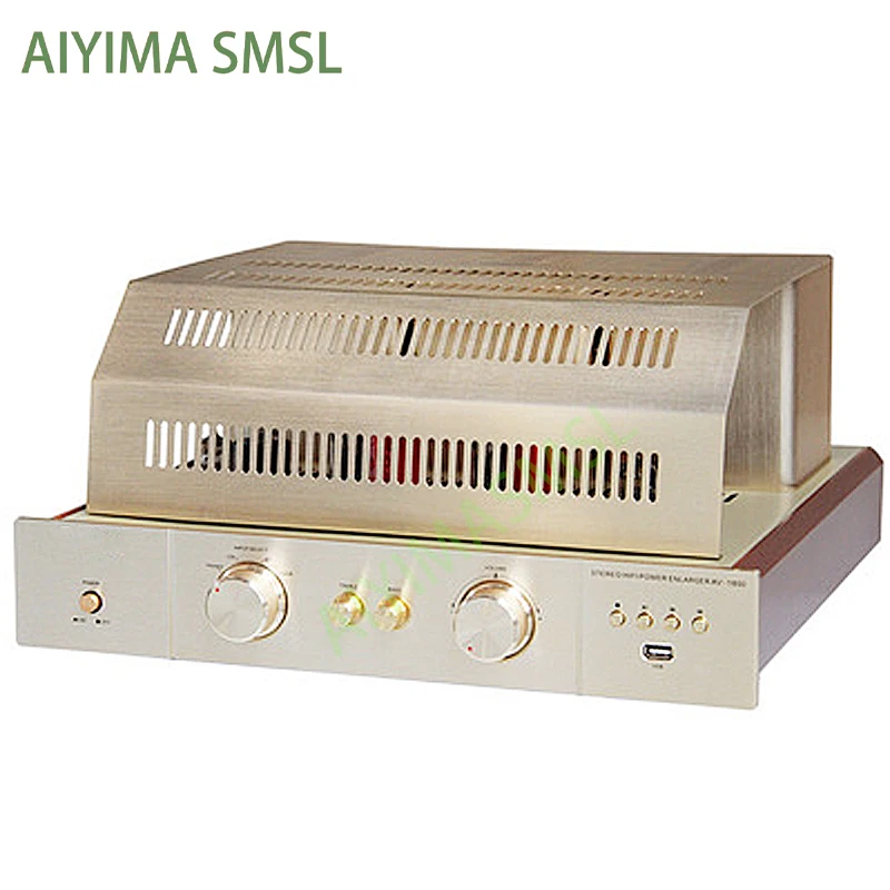 AIYIMA SMSL 200 Вт 2 0 Bluetooth USB декодирование без потерь hifi вакуумный трубчатый усилитель