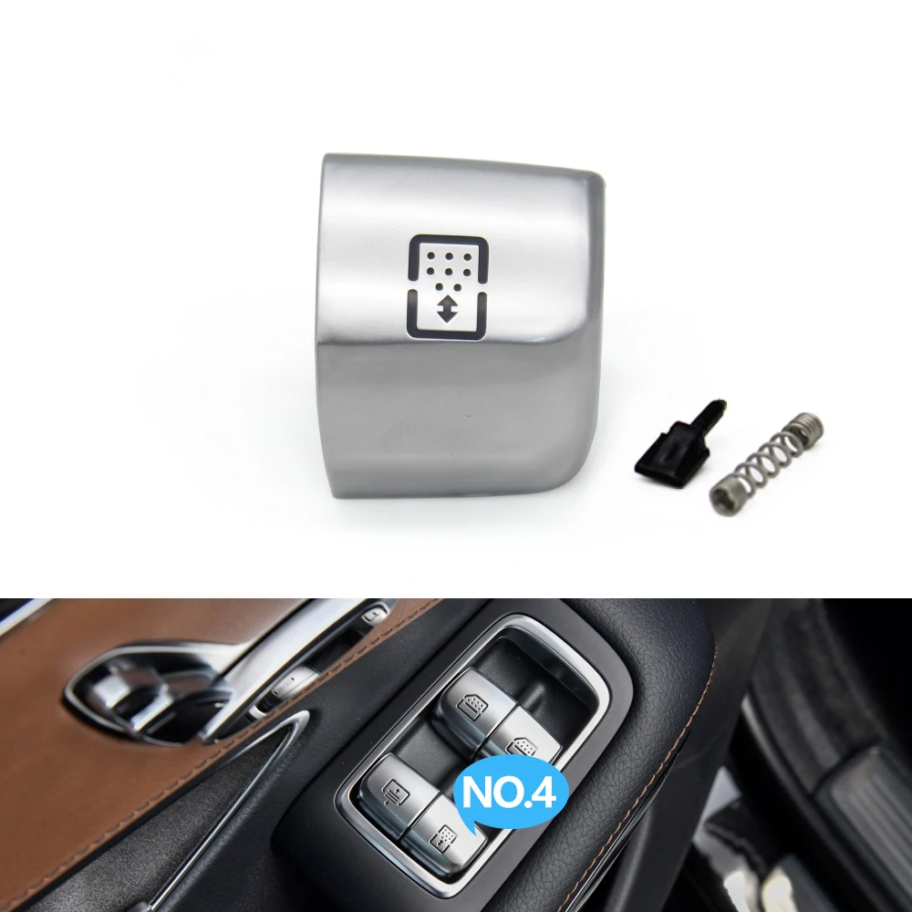 

W222 Крышки переключателя заднего стекла автомобиля, ремонтная кнопка, замена крышки для Mercedes Benz S E Class W213 S320 S350 S450 S500 S560