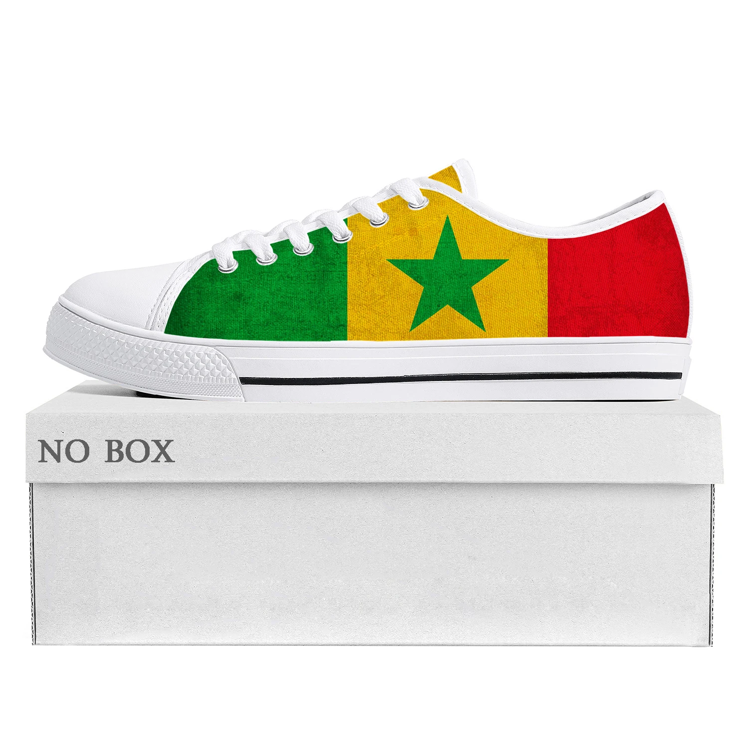 

Senegalese Flag Low Top High Quality Sneakers Mens Womens Teenager Canvas Sneaker Senegal Prode Casual Couple Shoes Custom Shoe
