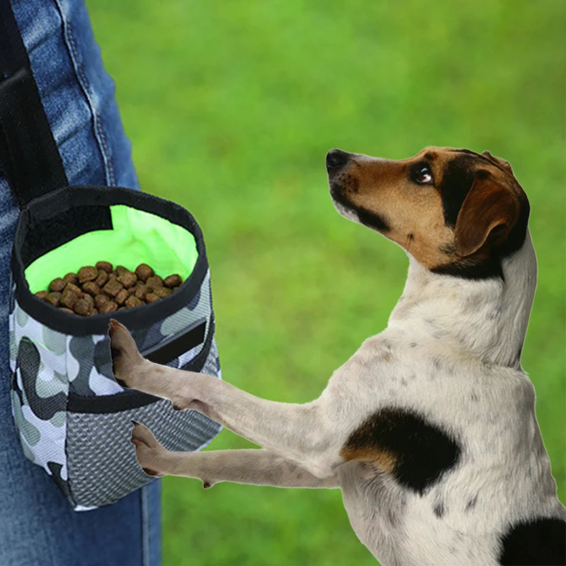 

New Portable Dog Training Bags Durable Walking Snack Treat Bags Detachable Puppy Reward Bag Dog Outdoor Waterproof Cloth Bags