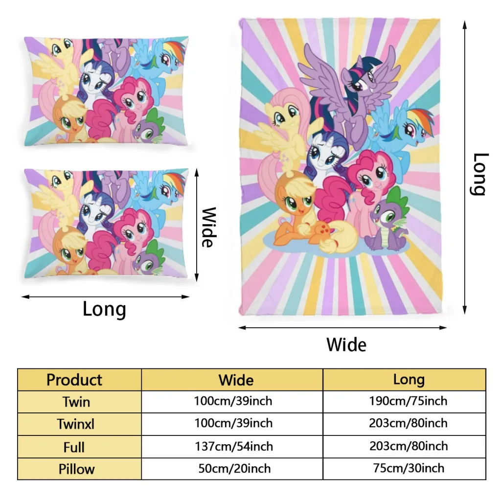 Комплект односпальных простыней My Little Pony полный чехол односпальное льняное