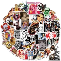 103050pcs horror movie thriller character mix exquisite sticker skateboard computer luggage pvc waterproof sticker wholesale