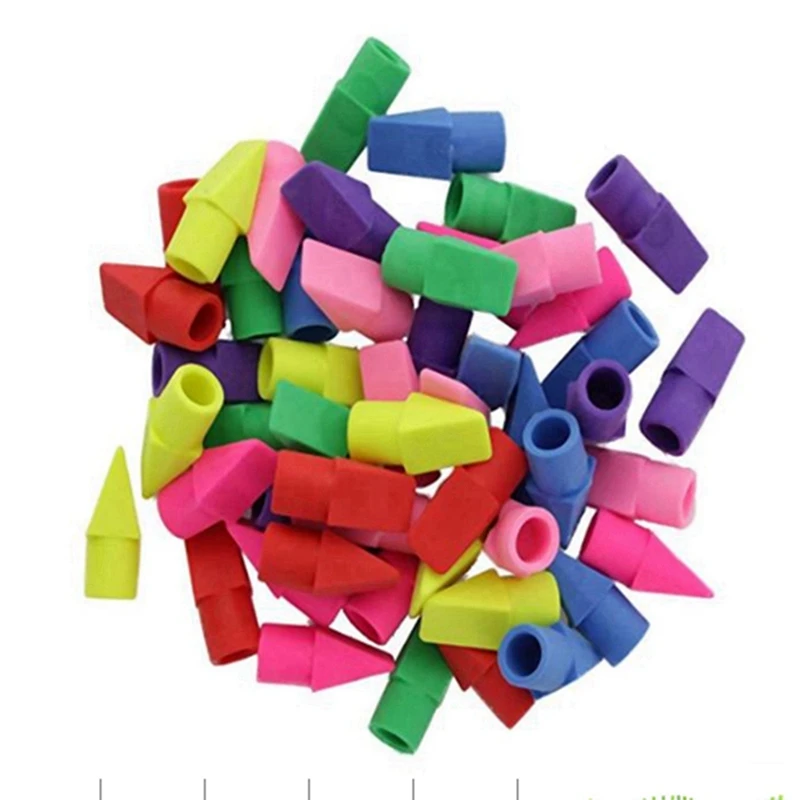 Top Erasers, Pencil Cap Erasers, Eraser Tops, Color Pencil Eraser Toppers, School Erasers 150pcs