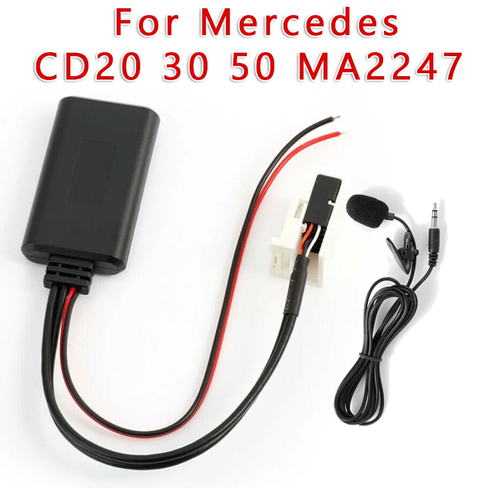 

Высококачественный аудиоадаптер Bluetooth, Aux-кабель с микрофоном для Mercedes W245 W203 W209, прочный, практичный в использовании