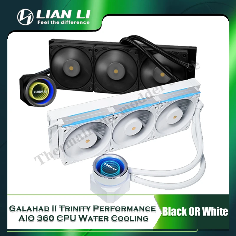 

Galahad II Trinity Performance AIO 360 CPU Water Cooling 108CFM P28 Fan/4200RPM Pump Support 1700 1200 115X AM5 AM4 L-Connect 3