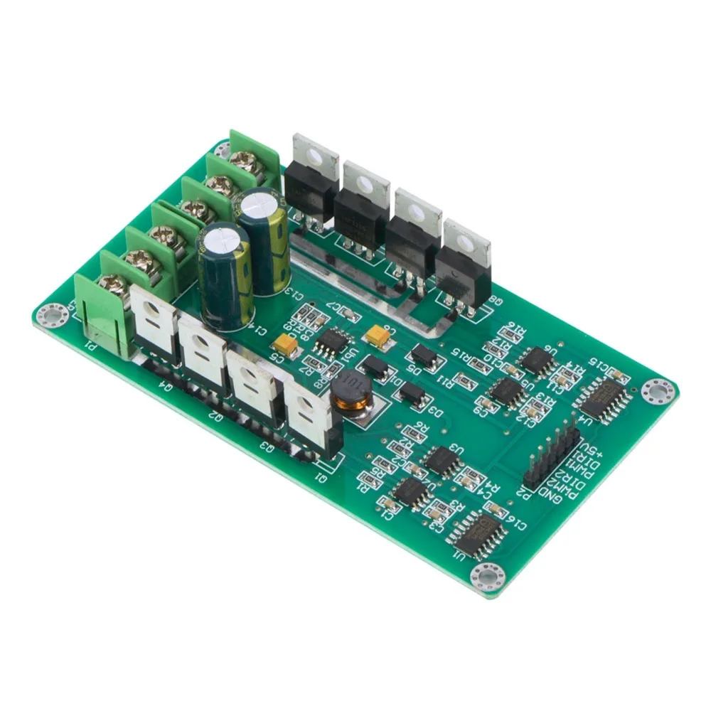 Фото IRF3205 Плата модуля драйвера двойного двигателя MOSFET 3-36 В 10 А Пиковая 30 А H-мост Чип драйвера постоянного тока H-моста 10 А Модуль драйвера двигателя №1