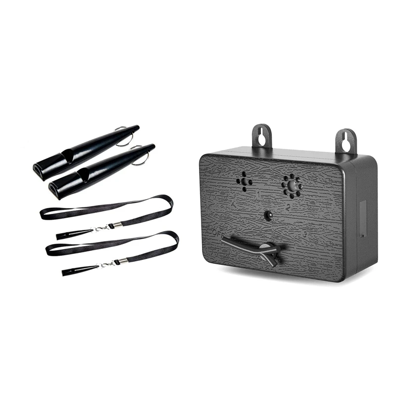 

1 Set Dog Training Whistles, Dog Whistle 210.5 With Lanyard & 1 Set Rechargeable Ultrasonic Dog Bark Control Devic