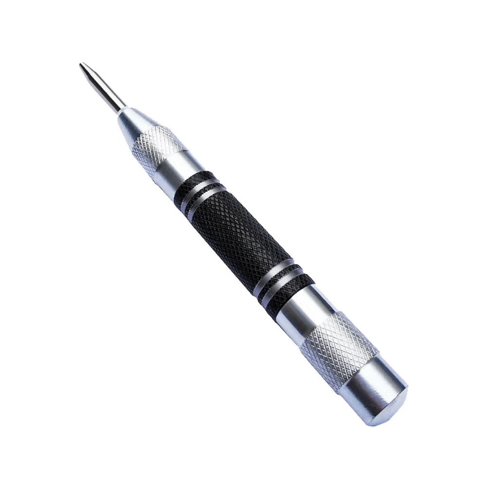 

1 Pcs Automatic Center Punch 128mm Spring Loaded Marker Wood Glass Press Dent Drill Woodworking Tools Accessories