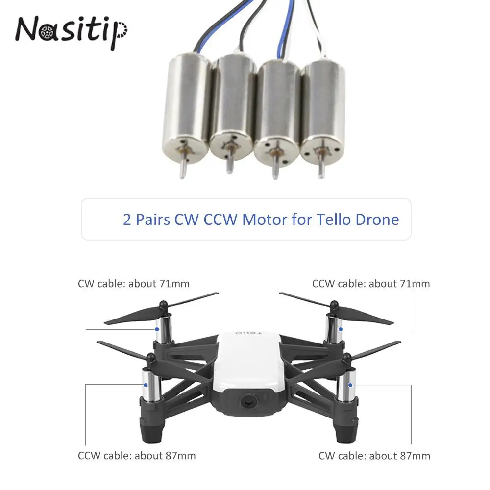 

NASITIP универсальный двигатель CW/CCW двигатели для DJI Tello мини квадрокоптера дрона аксессуары для ремонта