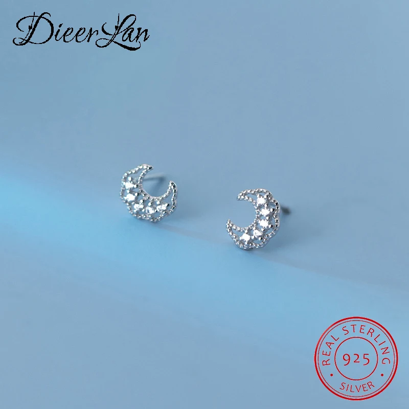 

Женские серьги из серебра 925 пробы, в виде Луны
