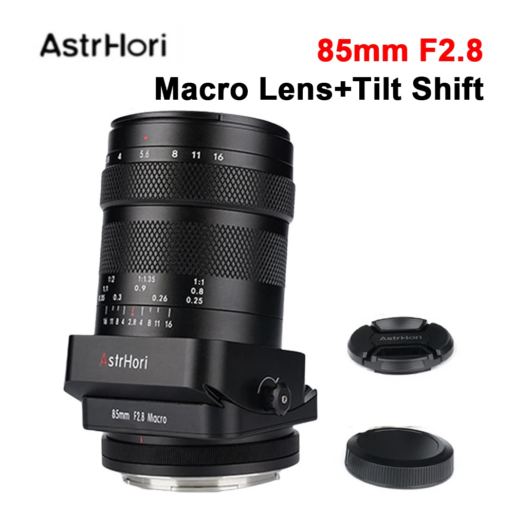 

Макрообъектив AstrHori 85 мм F2.8 с наклонным переключением 1:1, с полной рамкой для камер SONY E, Nikon Z, Canon, RF R, Panasonic, Leica с L-образным креплением