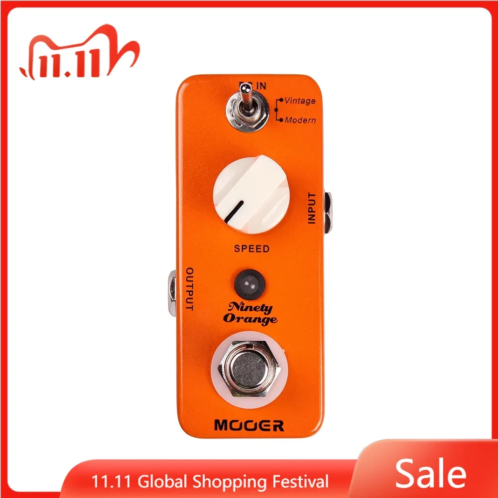 

Mooer Ninety Orange Phaser Pedal Guitar Effects Full Analog Circuit Vintage/Modern Modes True Bypass Guitar Accessories