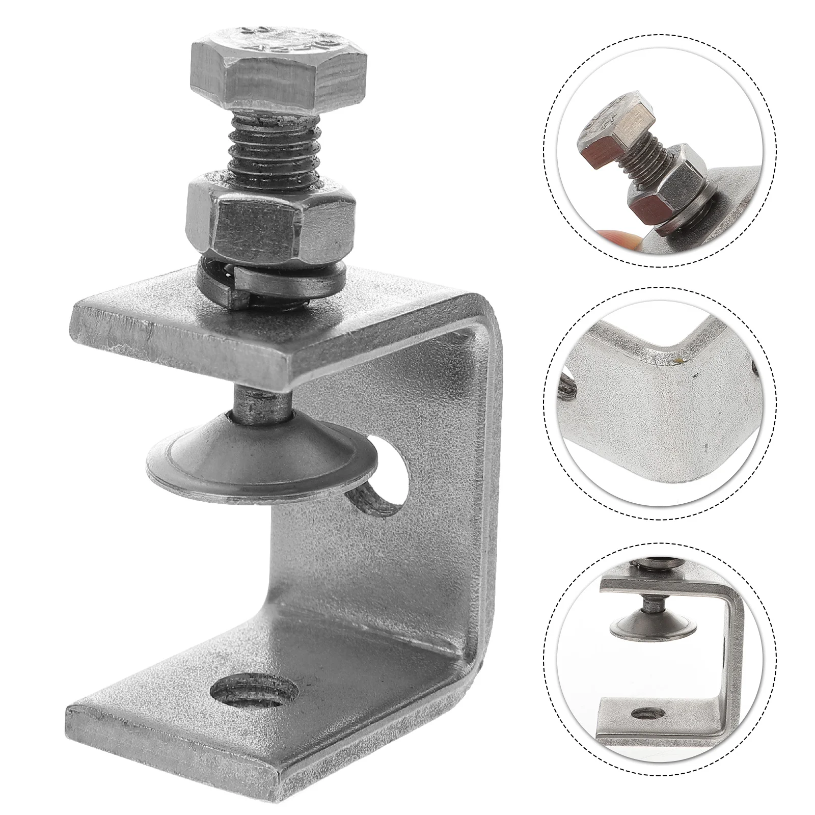 

4 шт. портативные практичные инструменты для улучшения дома C-образные зажимы из нержавеющей стали тигровые зажимы