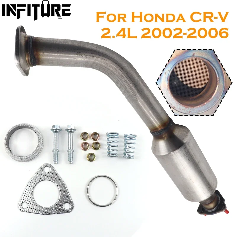 

Каталитический нейтрализатор с высоким расходом для Honda CRV CR-V 2.4L 2002 2003 2004 2005 2006, каталитический выхлопной каталитический