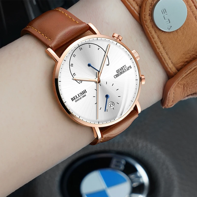 Мужские часы Топ люксовый бренд мужские наручные модные кварцевые