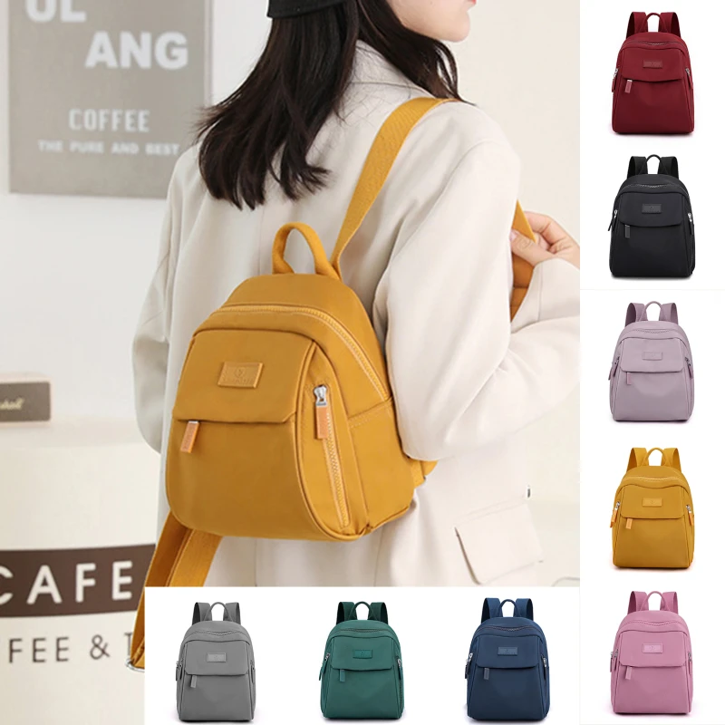 

Backpack Women 2023 New Trending Women's Mini Backpack Waterproof Nylon Small Shopping Backpack Fashion Cute Teen Girl Mochilas