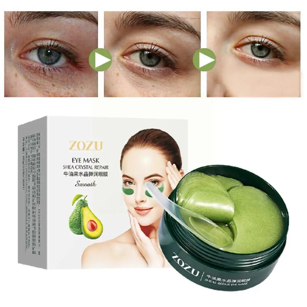 

Avocado Collagen Natural Moisturizing Gel Eye 60 Skin Patches Age Circles Anti Eye Piece Bag Remove Care Dark I0y4