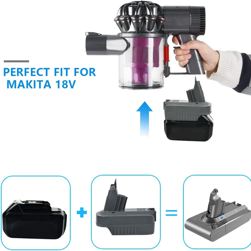 Преобразователь аккумулятора для Makita/Dewalt/Milwaukee 18 в преобразователь Dyson V6 V7 V8