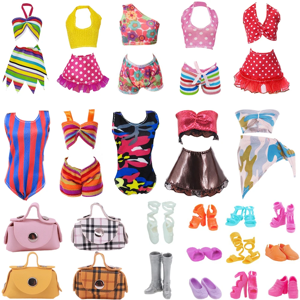 

Barbies Awimsuit Bikini Split-cut Cute Style For 11.8 inch 30Cm Barbies Doll Clothes Accessories,Vacation Dolls Girl's Toy Gifts