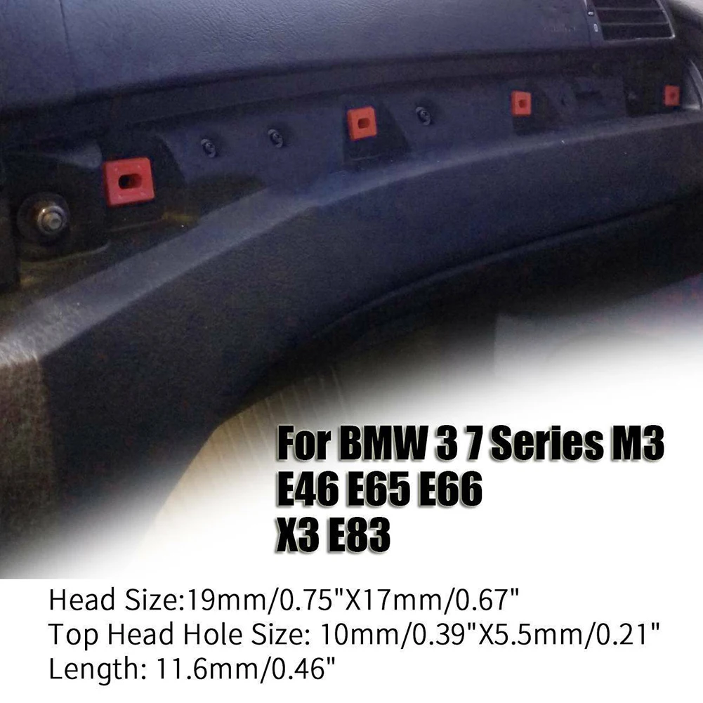 

10 шт. фиксирующий Зажим панели приборной панели для BMW E46 E65 E66 E83 323i 328i 323Ci фиксатор зажимы фиксатор